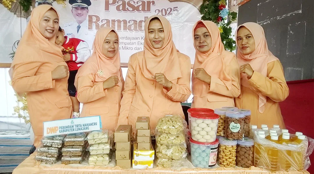 Partisipasi DWP Perumdam Tirta Mahameru untuk mengikuti kegiatan Pasar Ramadhan